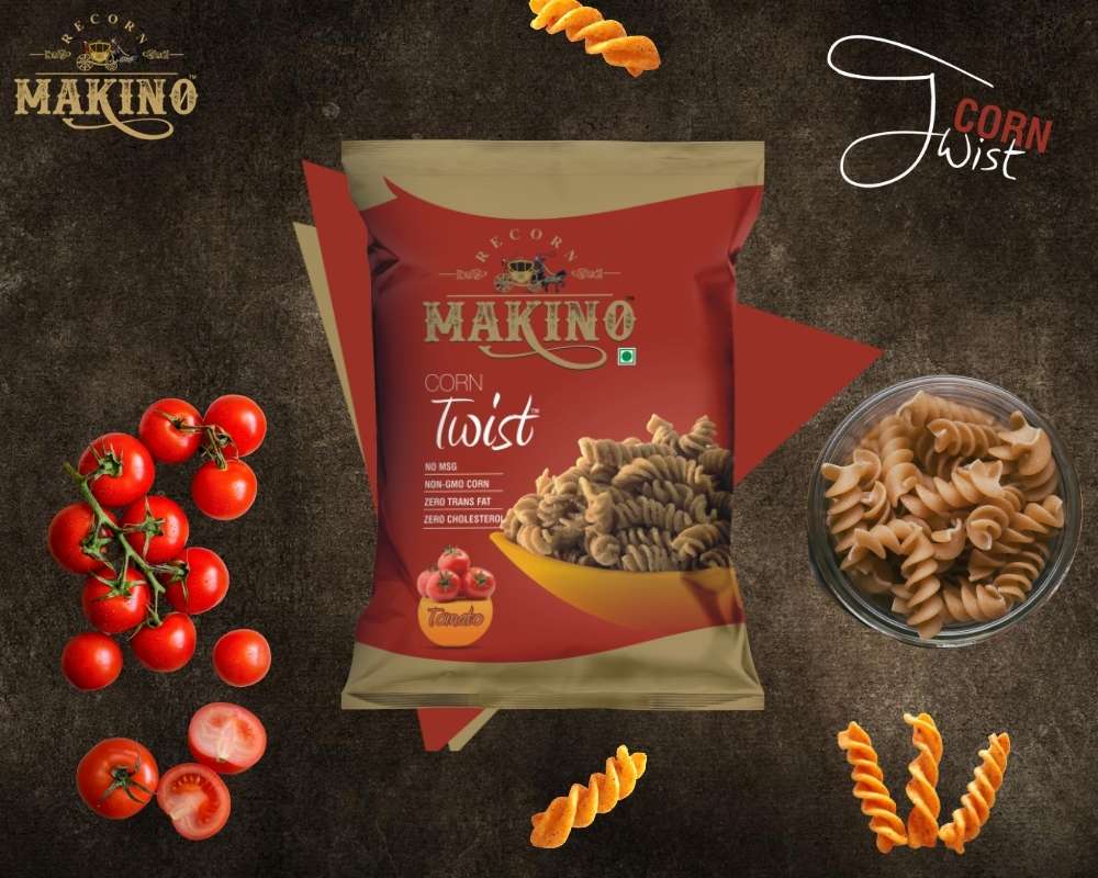 Makino Corn Twist ( Tomato- 60 Grams)