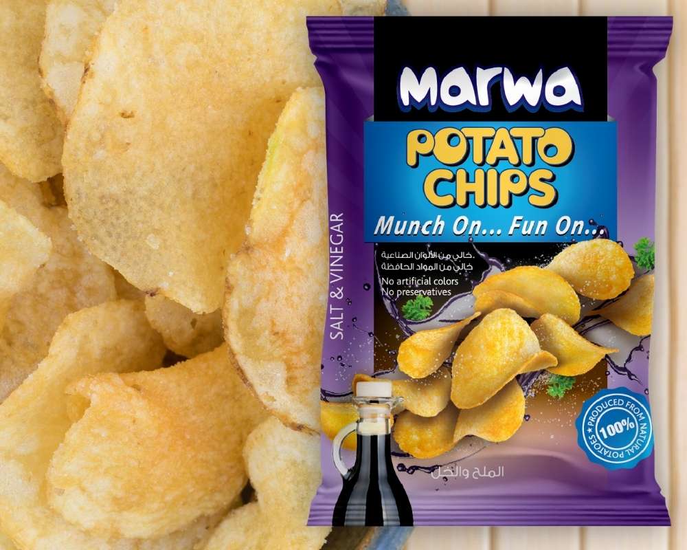Marwa potato chips - Salt & vinegar