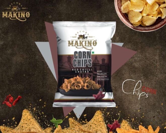 Makino Corn Chips - Red Chilli Chatka